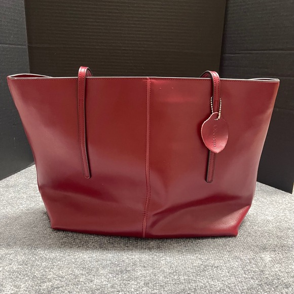 Obosoyo Handbags - Obosoyo Women Red Tote Bag Zip Top Shoulder Bag Minimalist Work Bag